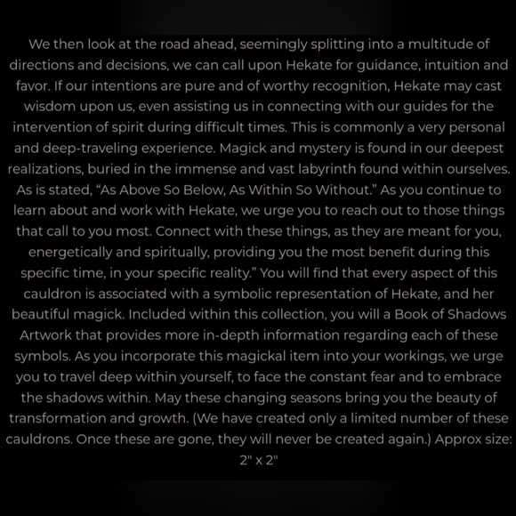 💛 Hand-Casted Brass Hekate’s Cauldron - Picture 8 of 8